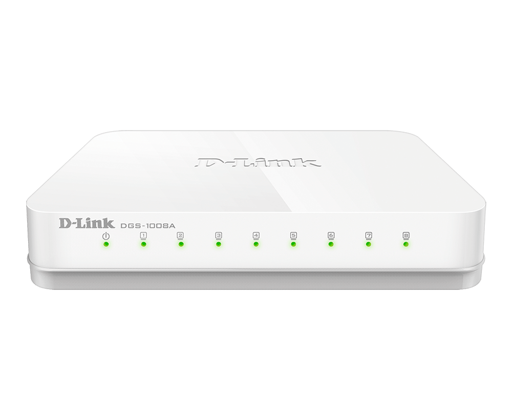 D-Link 8-Port Gigabit Unmanaged Switch DGS-1008A D-Link 8-Port Gigabit Unmanaged Switch DGS-1008A